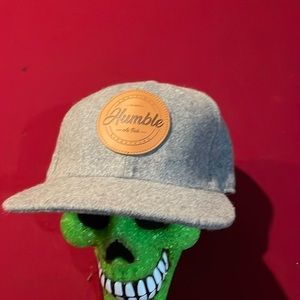 Grey Baseball Cap w/ Custom Logo “Humble as f**k”